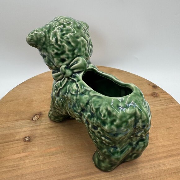Vintage Green Cameron Clay Ceramic Lamb Planter, 1950’s - Picture 2 of 9